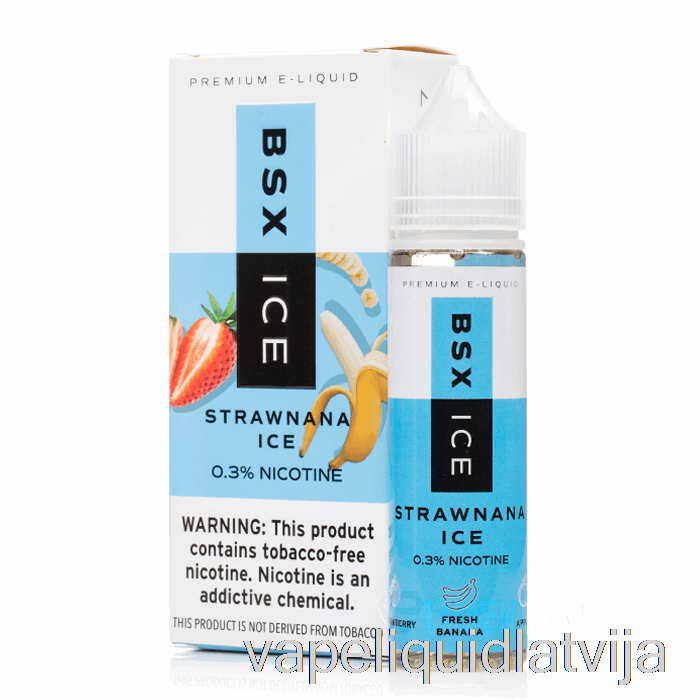 Strawnana Ledus - Bsx Ledus - 60ml 0mg Vape šķidrums